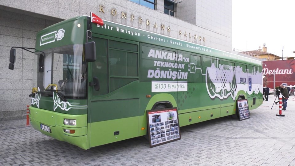 Ankara'da dizelden dönüştürülen elektrikli otobüs tanıtıldı - 3