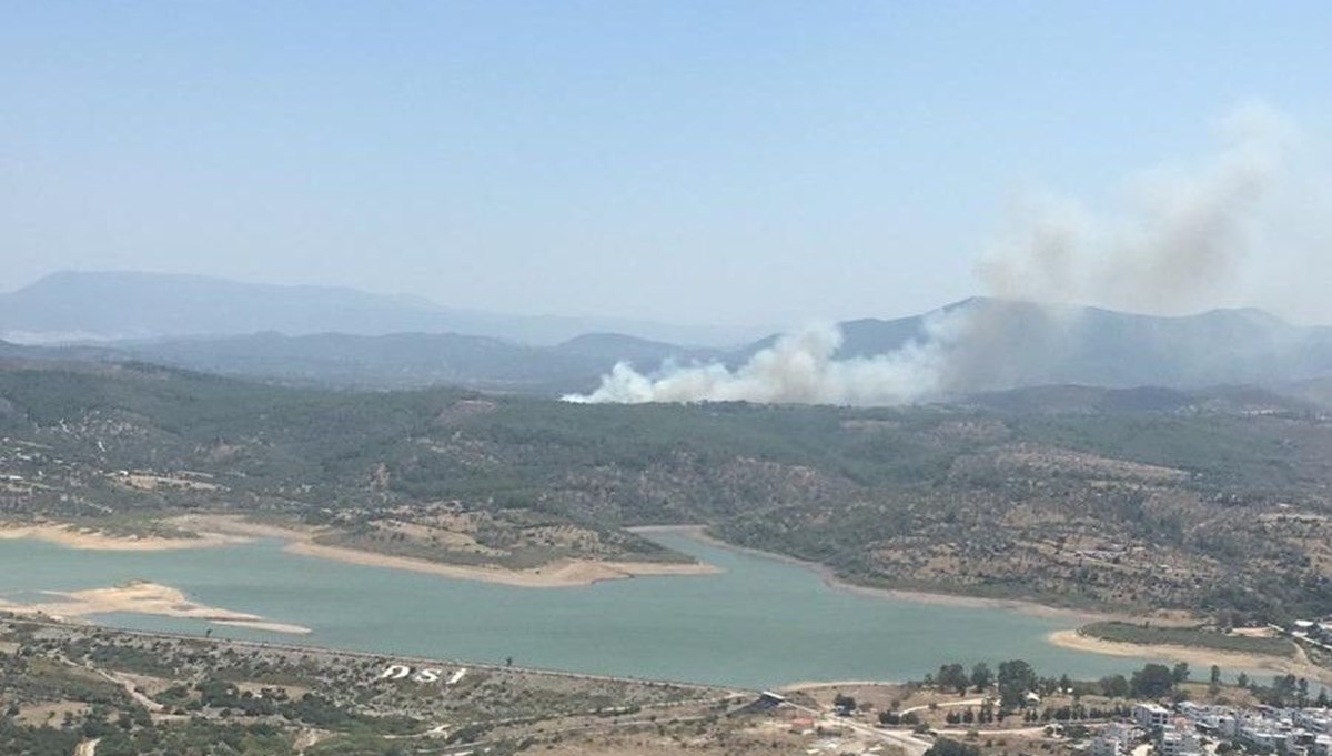 Muğla’da orman yangını (Havadan ve karadan müdahale başladı)