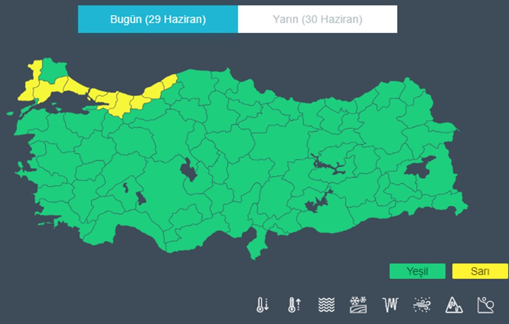 Meteorolojiden 8 il için sarı kodlu yağış uyarısı - 2