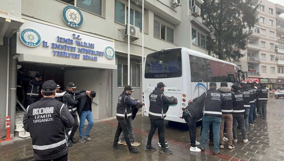 İzmir'de suç örgütüne operasyon: 11 tutuklama