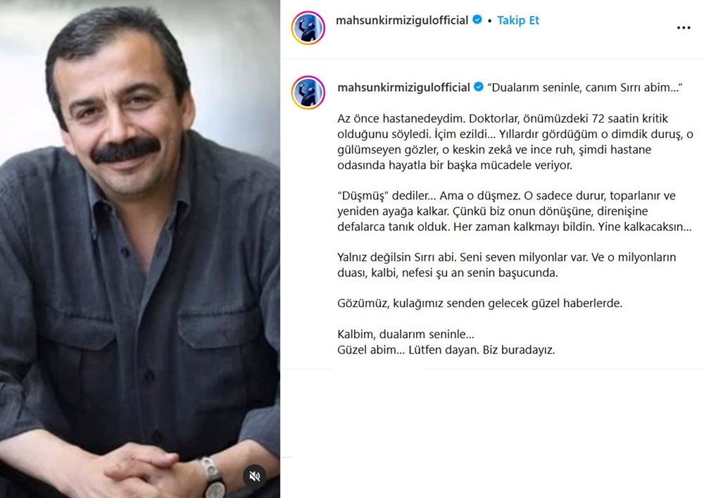 Ünlü isimlerden Sırrı Süreyya Lider paylaşımları: Daha çok işin var 75