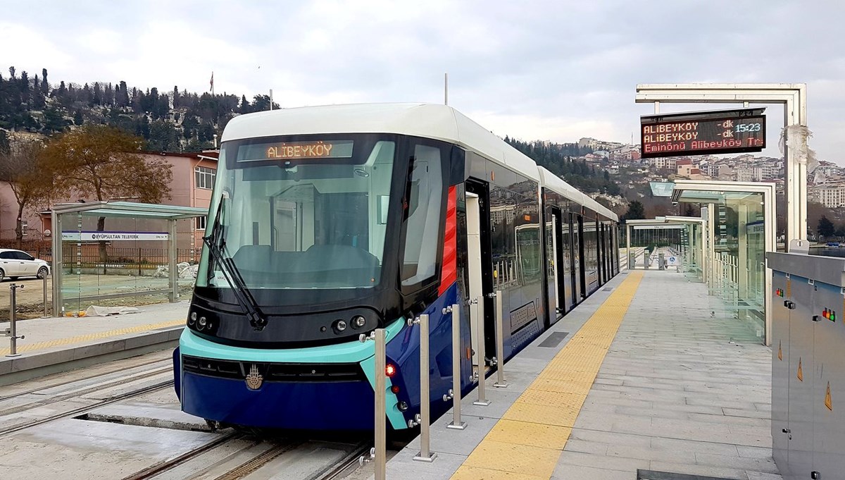 Eminönü-Alibeyköy tramvay hattında arıza