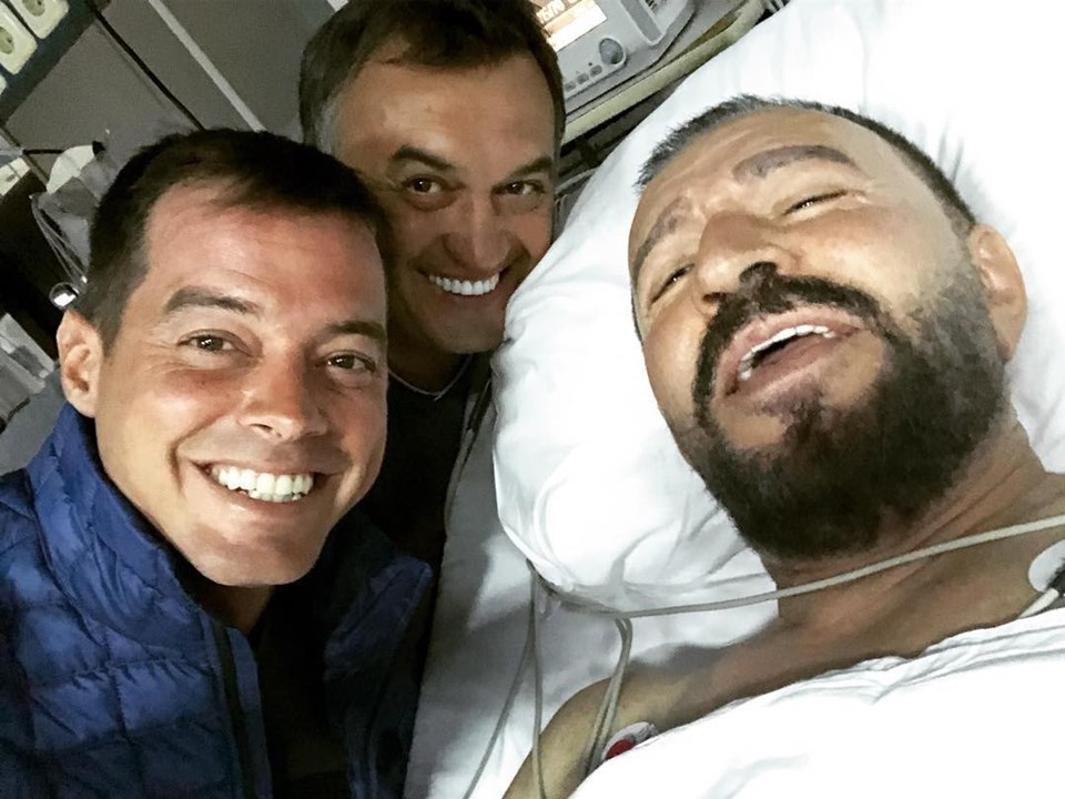 Mustafa Topaloğlu'na Alp Kırşan'dan ziyaret (Hastaneden ilk fotoğraf) - 1