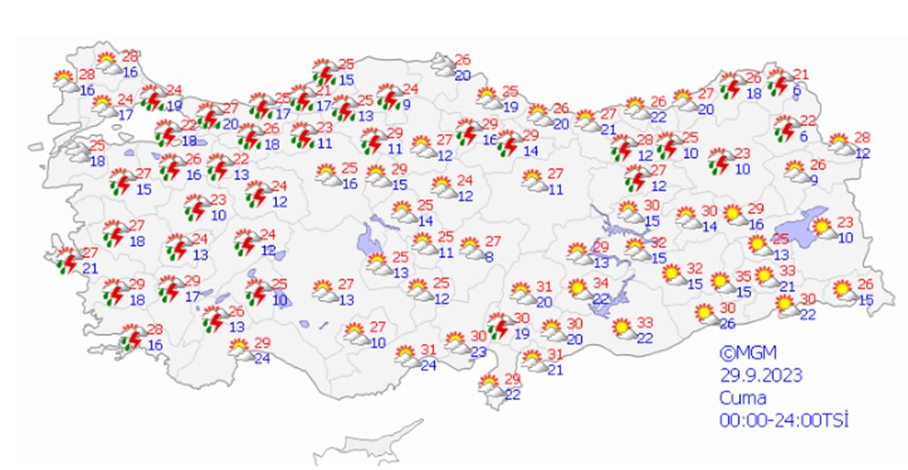 Meteoroloji'den 7 il için sarı kodlu uyarı (Marmara ve Batı Karadeniz'de kuvvetli yağış) - 10