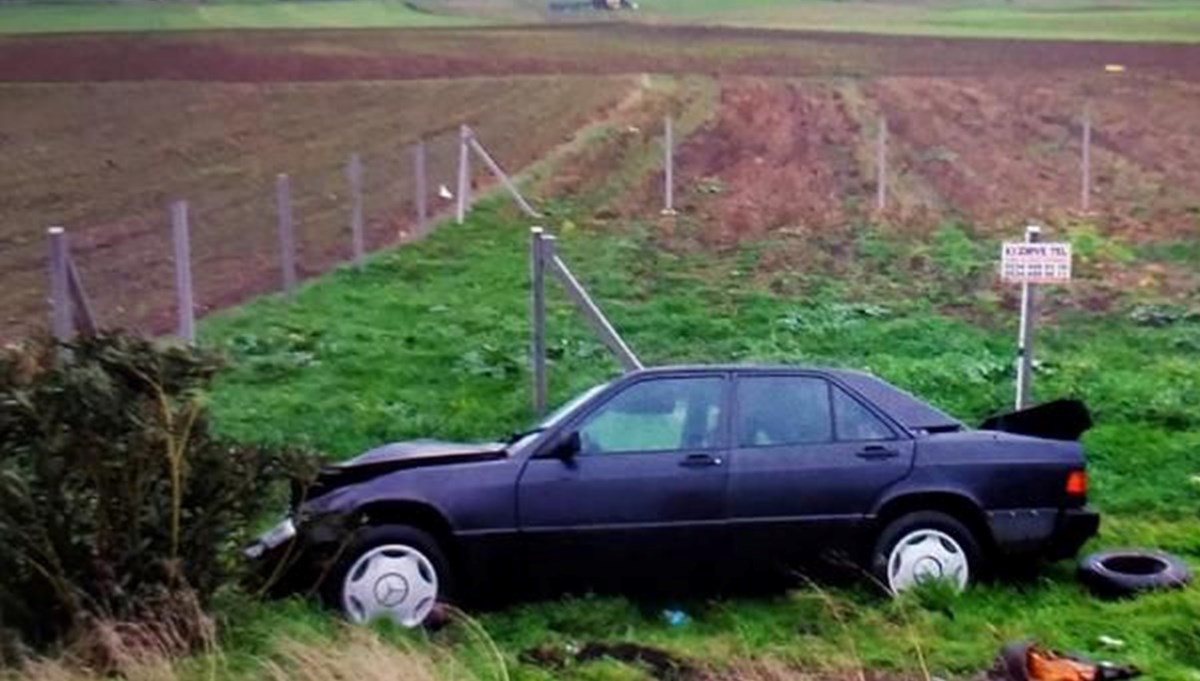 Tekirdağ'da otomobil takla attı: 1 ölü, 1 yaralı