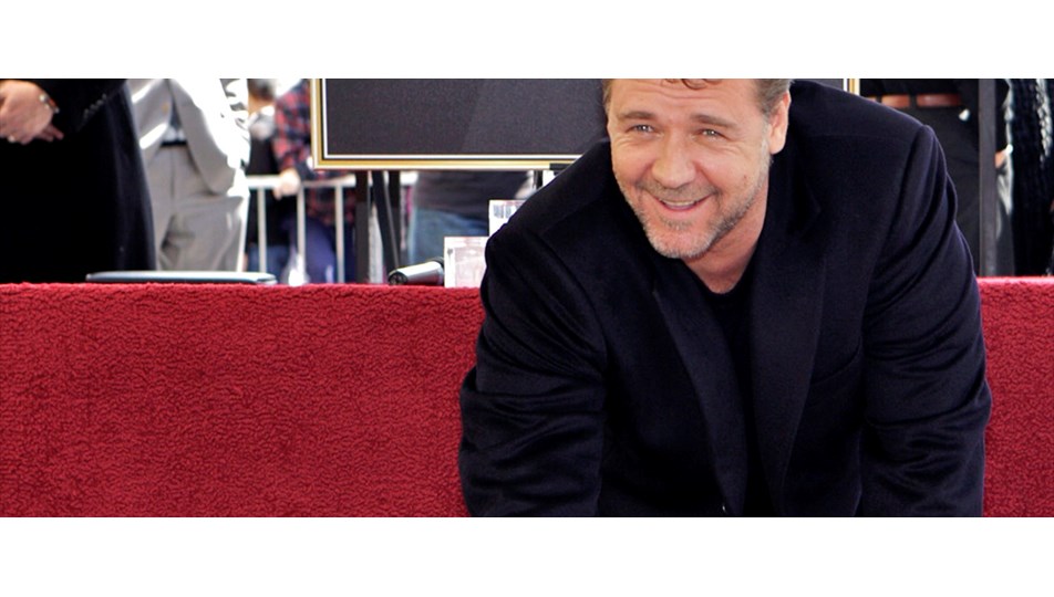 Russell Crowe da Şöhretler Kaldırımı'nda