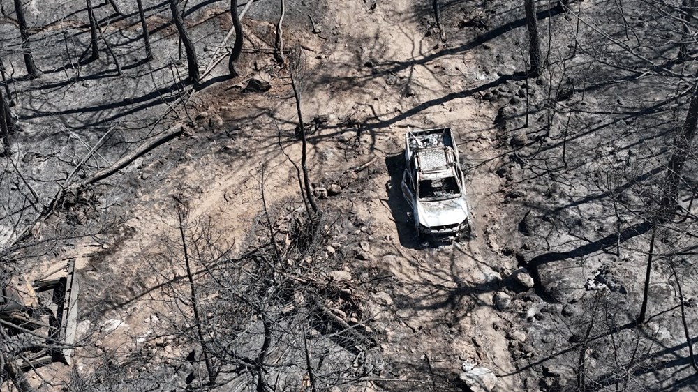 10 orman işçisinin şehit olduğu alan: Araçlar küle dönmüş - 2