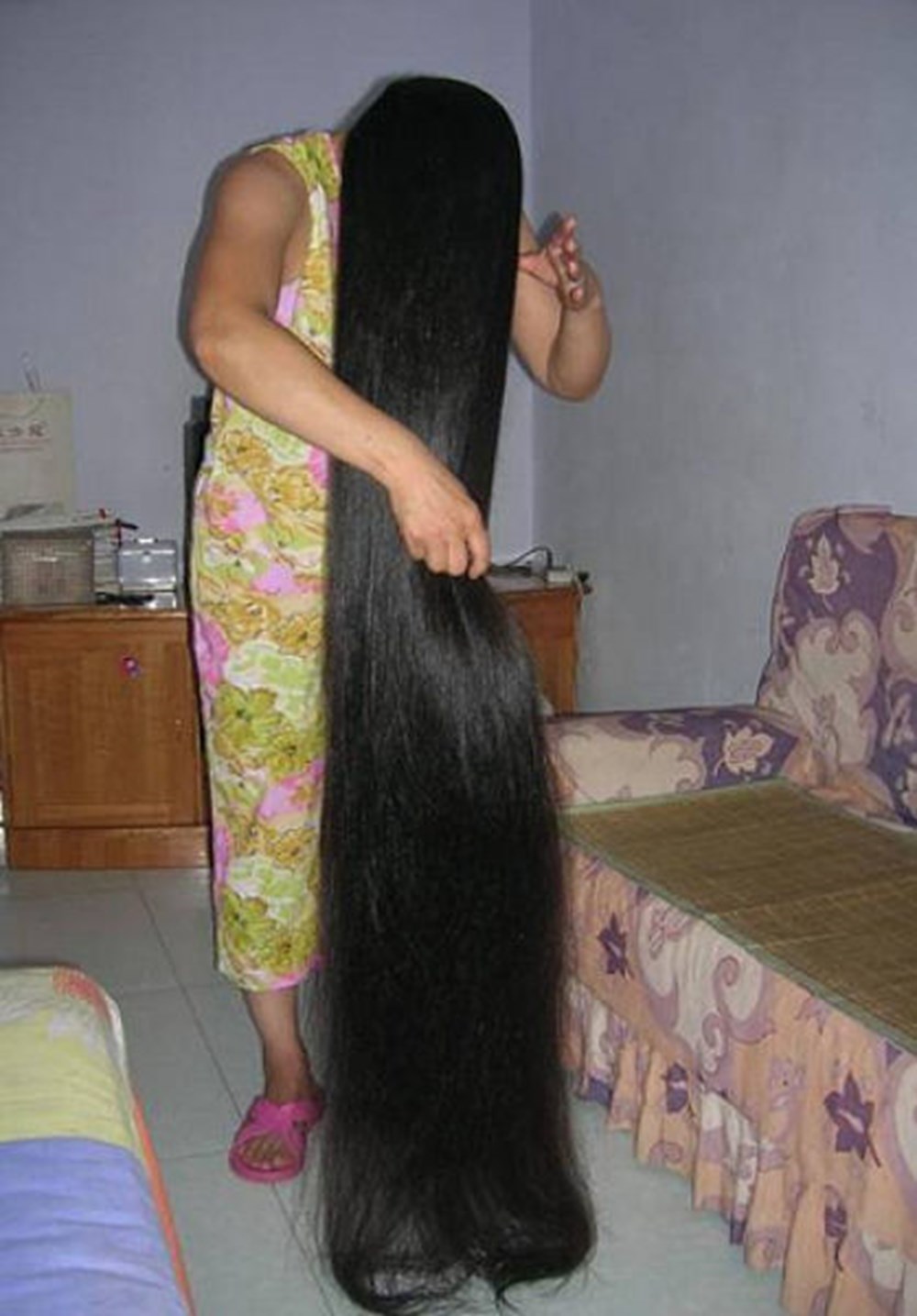 Длинные волосы до ног
