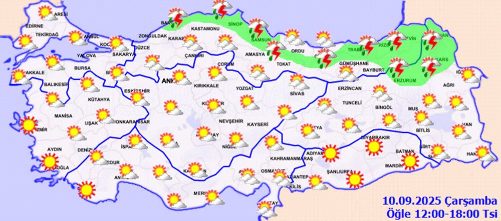 Meteoroloji bildirdi: İki bölgede sıcaklık artıyor, 10 ilde yağış bekleniyor - 4