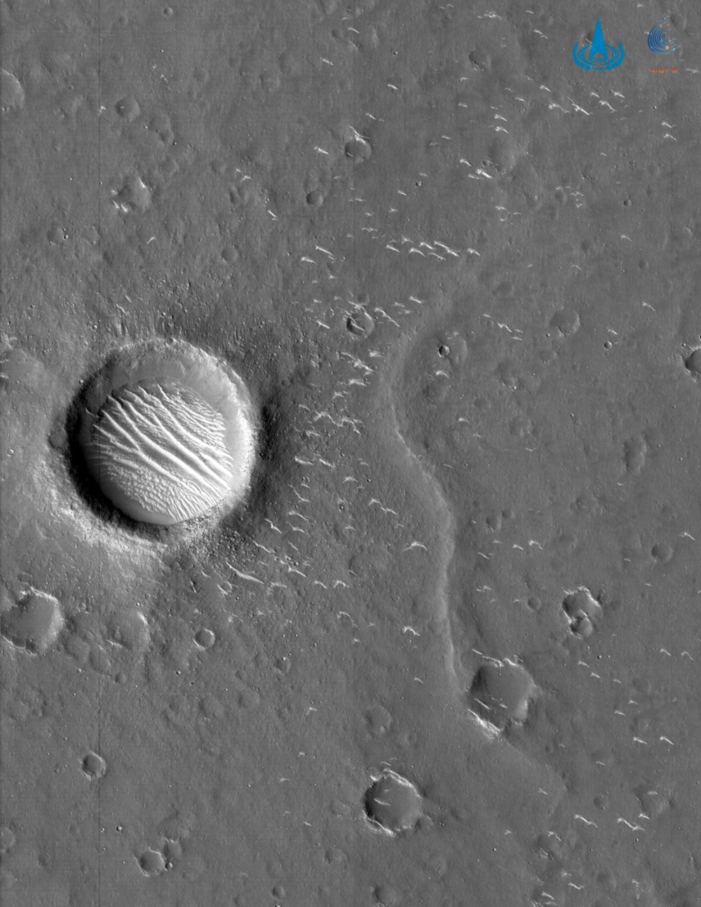 Çin, Mars'tan yeni fotoğraflar paylaştı - 2