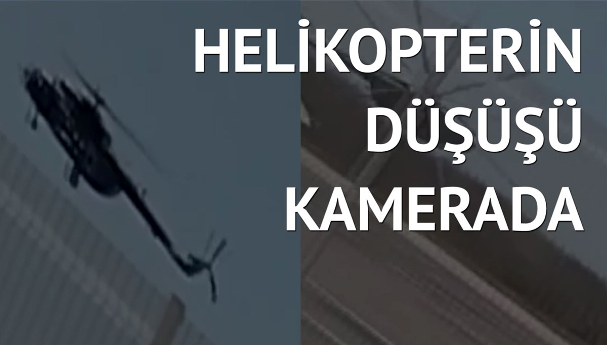 Meksika’da askeri helikopter böyle düştü