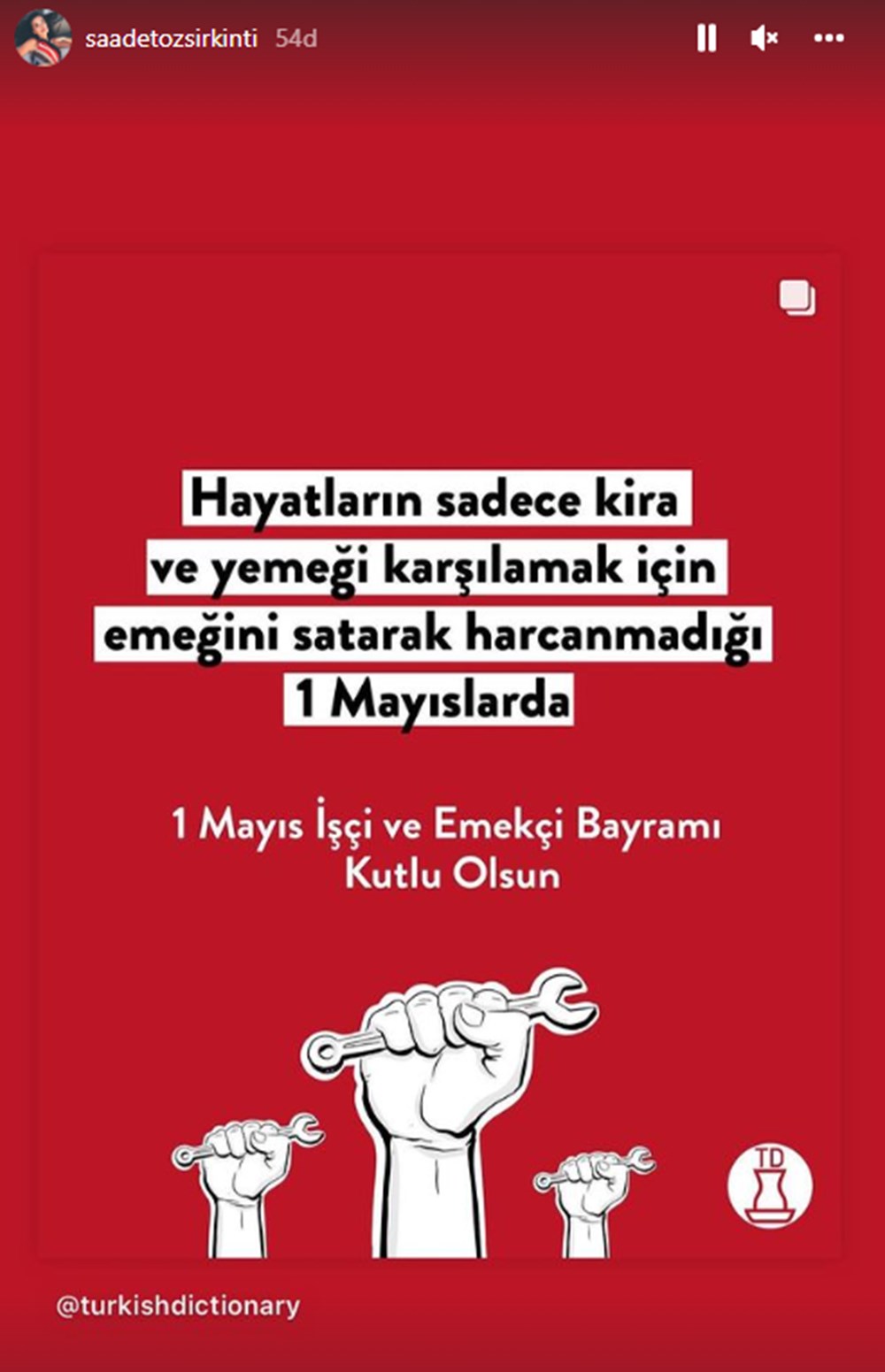 Ünlülerden 1 Mayıs Emek ve Dayanışma Günü mesajları - 18