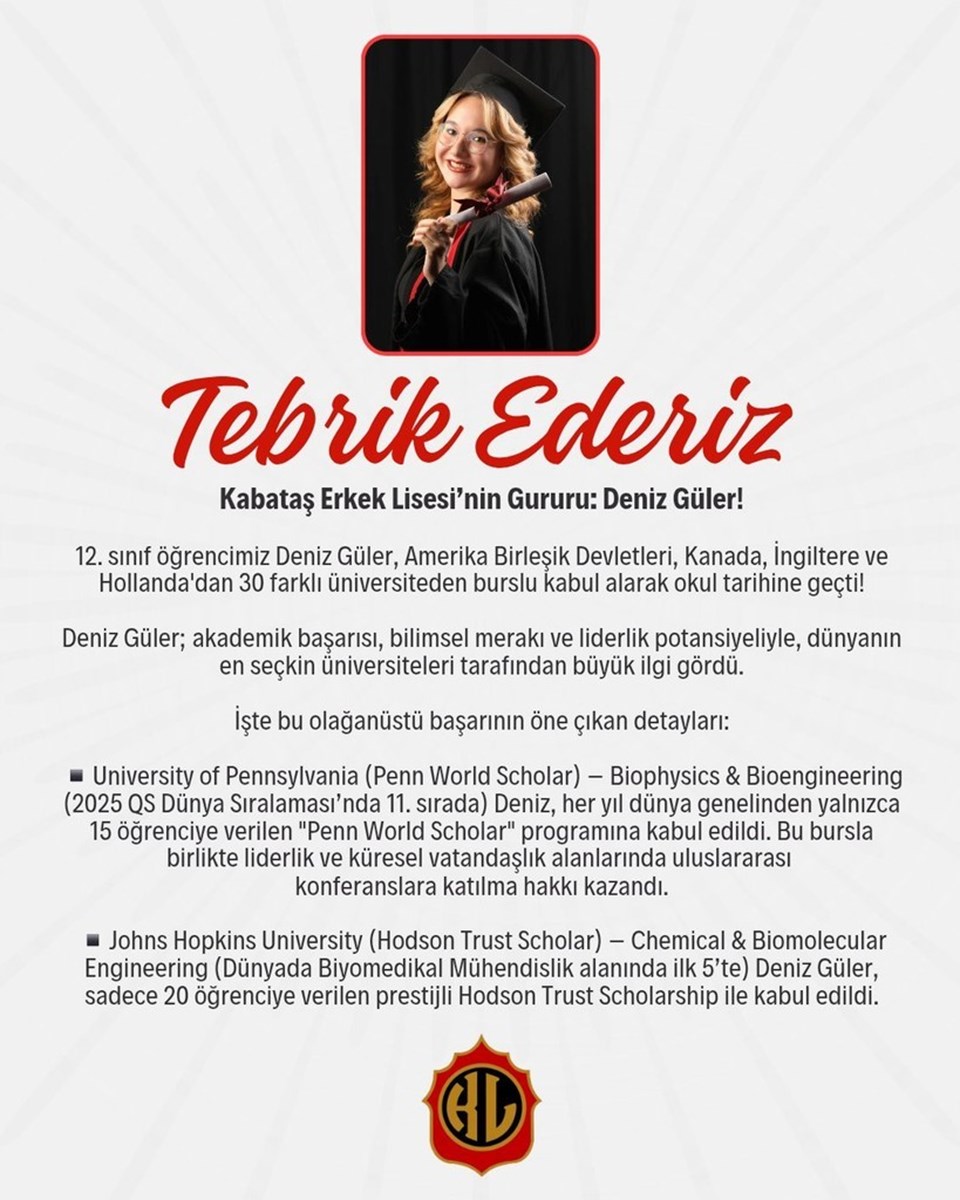 30 üniversiteyi peşine takan Kabataşlı Deniz tercihini yaptı - 1