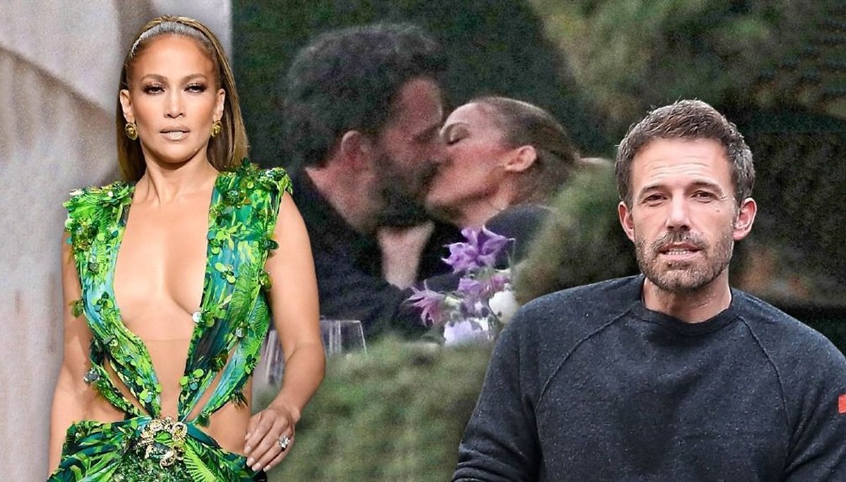 Jennifer Lopez ve Ben Affleck'ten ilk öpüşme fotoğrafları