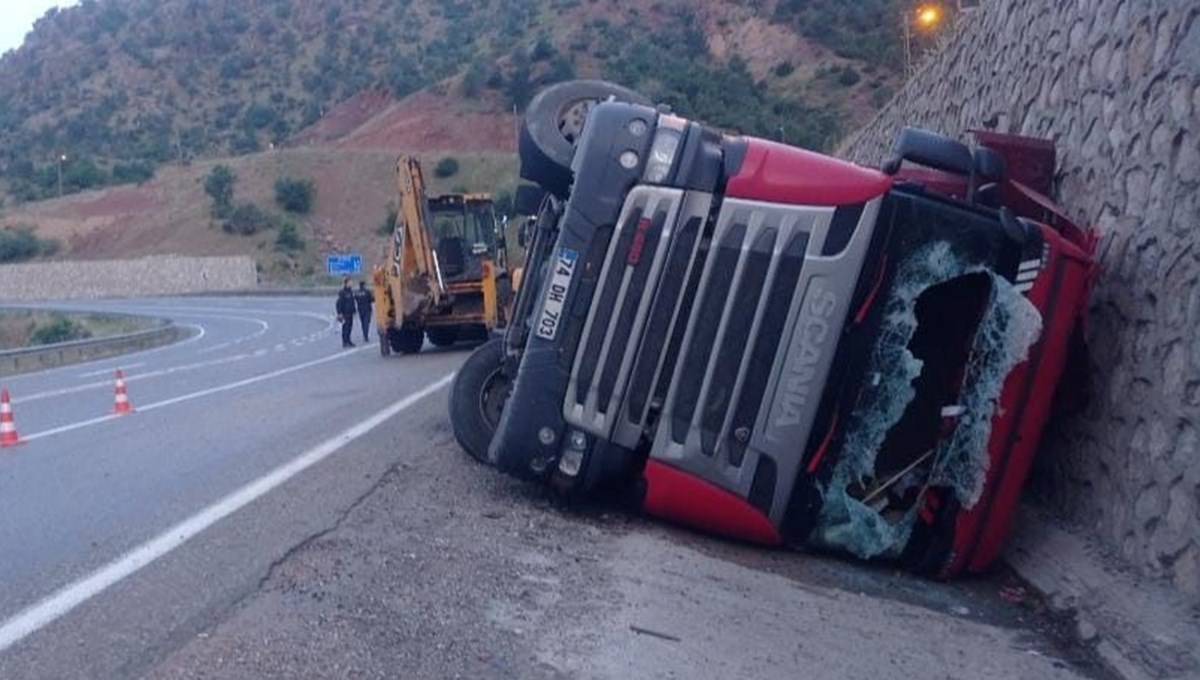 TIR kazasında 100 koyun öldü