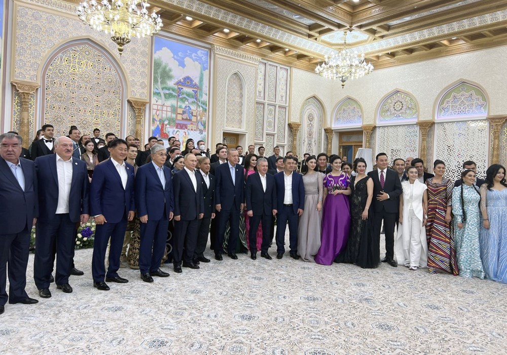 Cumhurbaşkanı Erdoğan Şanghay İşbirliği Örgütü Zirvesi için Özbekistan'da - 10