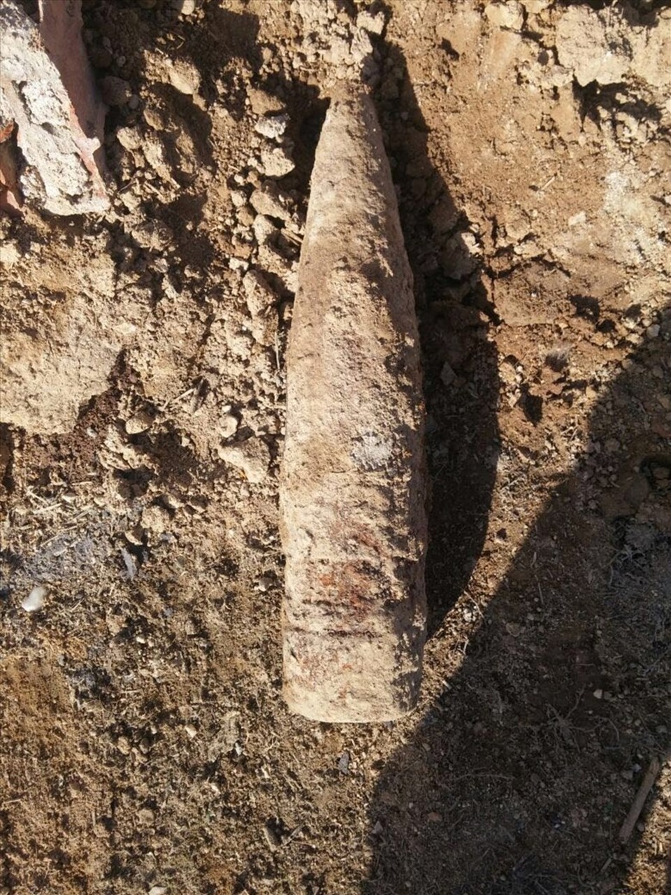 Kurtuluş Savaşı'ndan kaldığı tahmin edilen top mermisi bulundu - 1