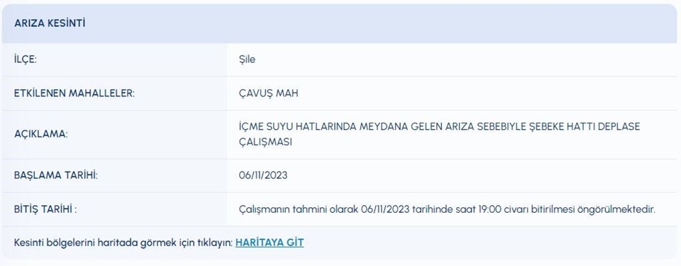 İstanbul'un 4 ilçesinde su kesintisi (Şişli, Kadıköy, Kağıthane, Şile) Sular ne zaman gelecek? İSKİ programı - 3
