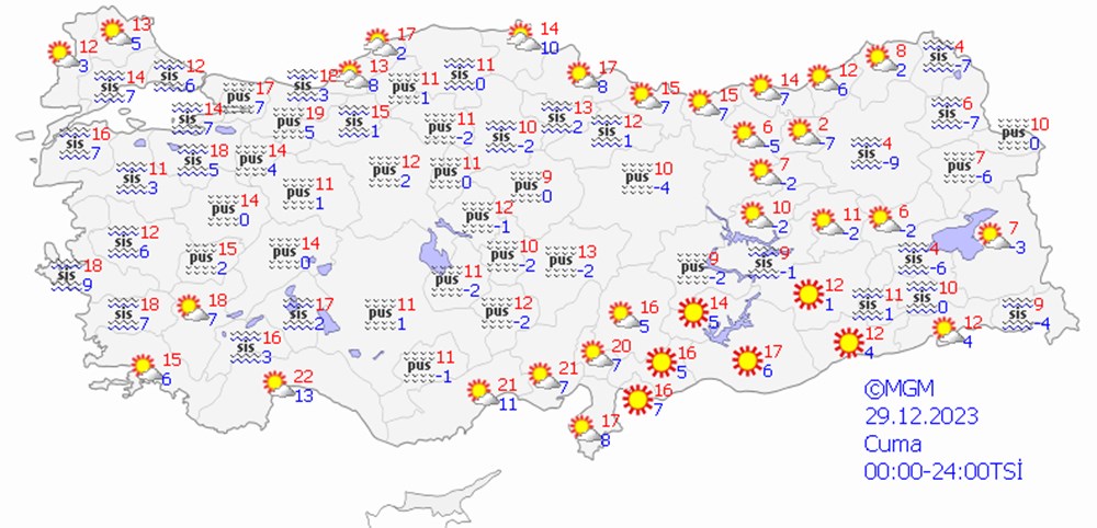 Hafta sonu hava durumu nasıl olacak? (Yılbaşı hava durumu) - 7