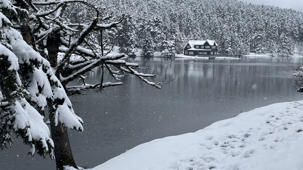 Gölcük Tabiat Parkı'ndan kar manzaraları - 4