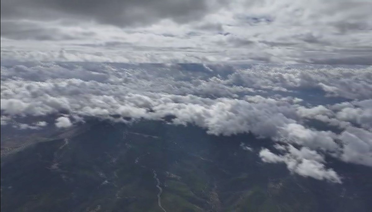 Muğla semalarında sis bulutu görsel şölen oluşturdu