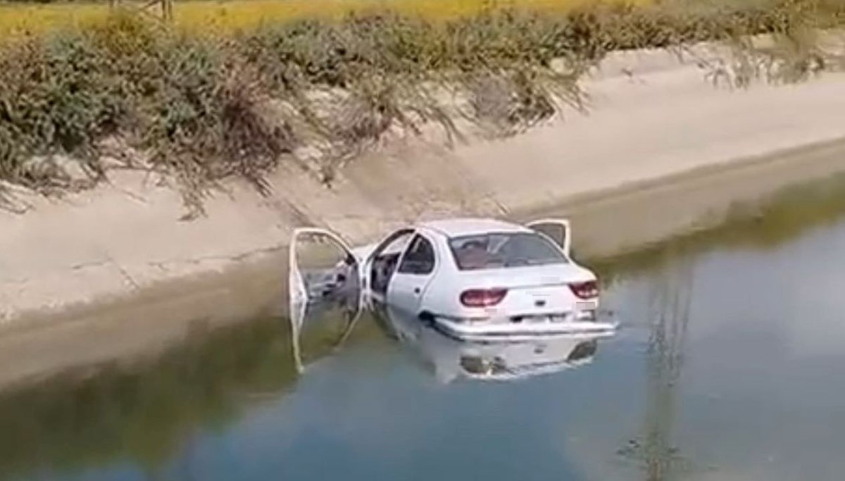 Adana’da otomobil sulama kanalına uçtu: 1 ölü