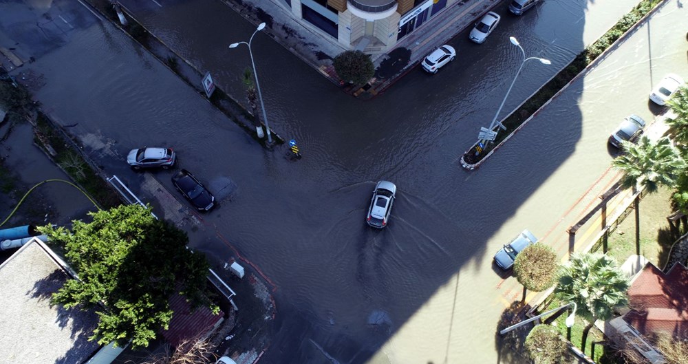 ارتفاع مستوى سطح البحر وغرق الشوارع