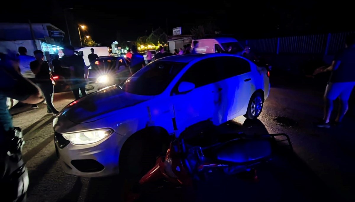 Gaziantep'te otomobil ile motosiklet çarpıştı: 2 yaralı