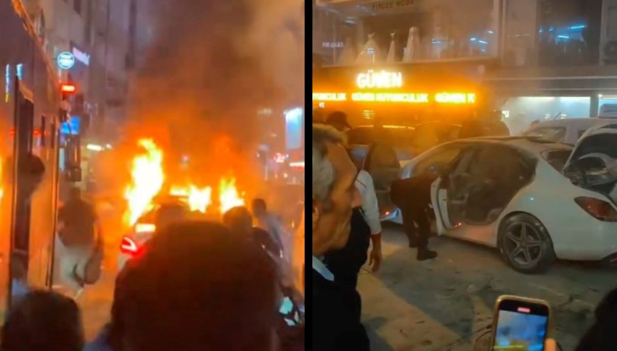 Şampiyonluk kutlamasında yangın