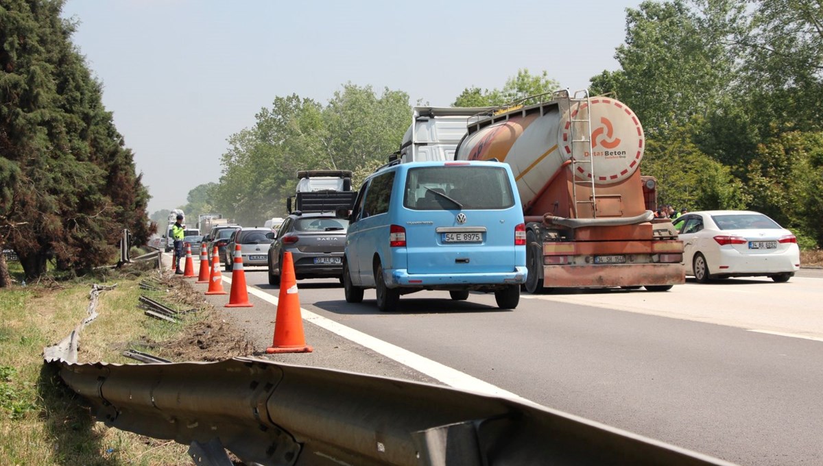 Anadolu Otoyolu'nda TIR kazası