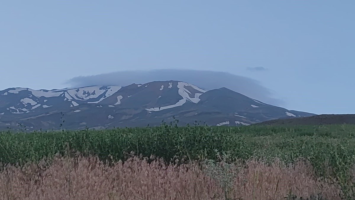 Süphan Dağı'nda mercek bulutu