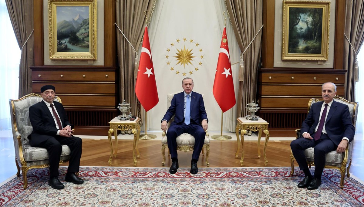 Cumhurbaşkanı Erdoğan, Libya Temsilciler Meclisi Başkanı Salih ile görüştü