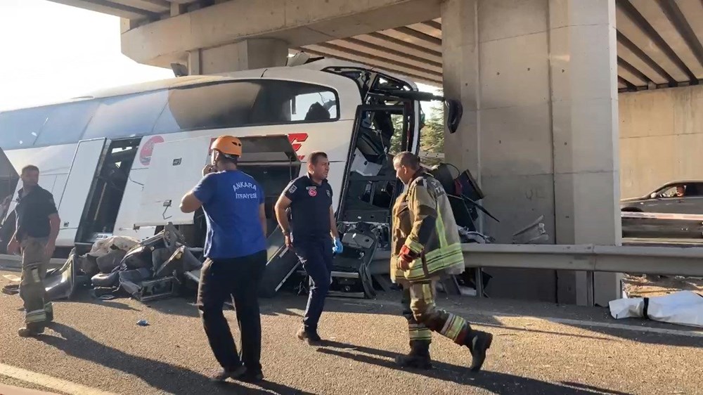 Ankara'da otobüs köprüye saplandı: 11 can kaybı - 10