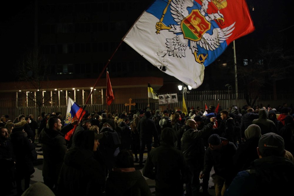 Sırbistan'ın başkenti Belgrad'da Rusya'ya destek gösterisi - 7