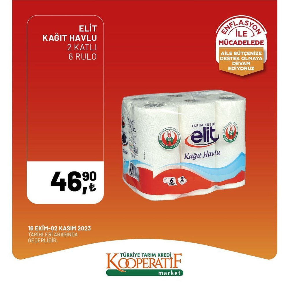 İNDİRİM BUGÜN BAŞLADI! Tarım Kredi Kooperatifi Market İndirim Kataloğu | Siirt Olay Haber Tarım Kredi Kooperatif Market ekim ayına özel yeni indirimli ürünler listesi: Yüzde 50 indirim bugün başlıyor (16 Ekim-2 Kasım 2023 Tarım Kredi Market indirimleri) - 4