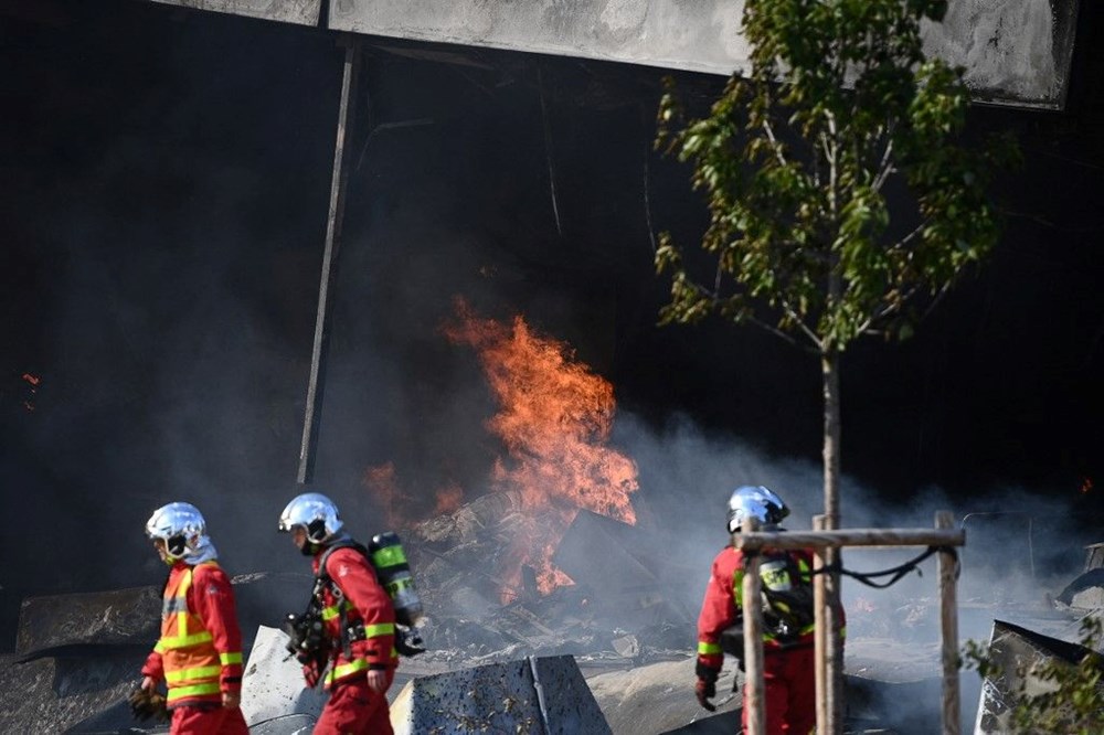 Paris'te bulunan dünyanın en büyük gıda pazarında yangın - 16