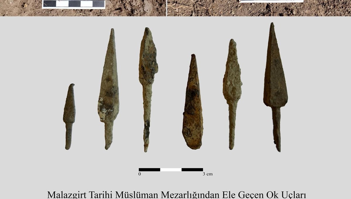 Malazgirt Savaşı'nın izleri ortaya çıktı: Bin yıllık ok uçları bulundu Malazgirt Savaşı'nın izleri ortaya çıktı: Bin yıllık ok uçları bulundu