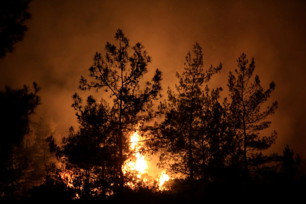 Marmaris'te orman yangını: Alevlerle mücadelede 2. gün - 59