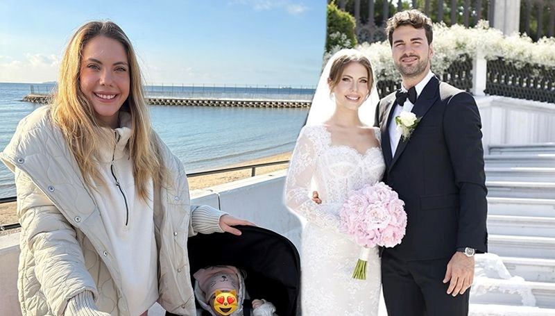 Eda Ece kızı Mina İpek'i paylaştı