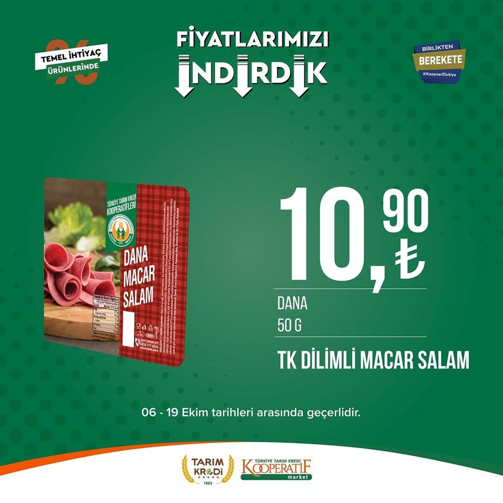 İNDİRİM BUGÜN BAŞLADI! Tarım Kredi Kooperatifi Market İndirim Kataloğu | Siirt Olay Haber Tarım Kredi Kooperatif Market ekim ayına özel yeni indirimli ürünler listesi: Yüzde 50 indirim bugün başlıyor (16 Ekim-2 Kasım 2023 Tarım Kredi Market indirimleri) - 73