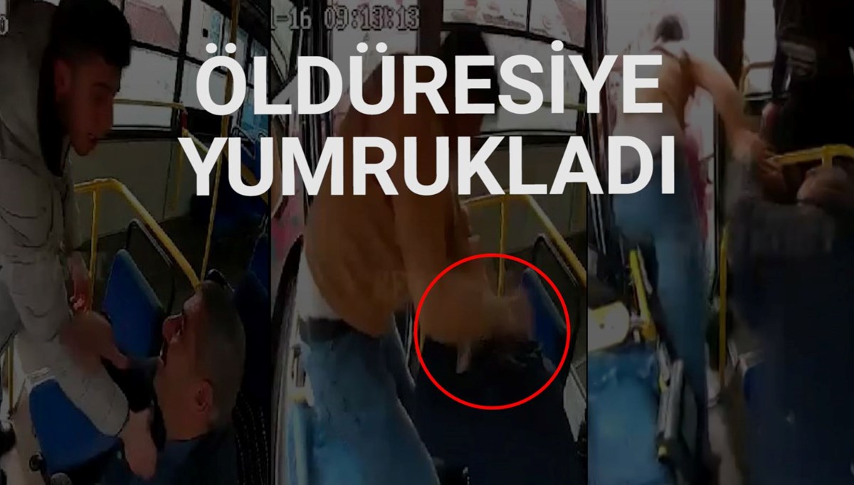 Halk otobüsü şoförünü saldırganın elinden yolcular kurtardı Halk otobüsü şoförünü saldırganın elinden yolcular kurtardı