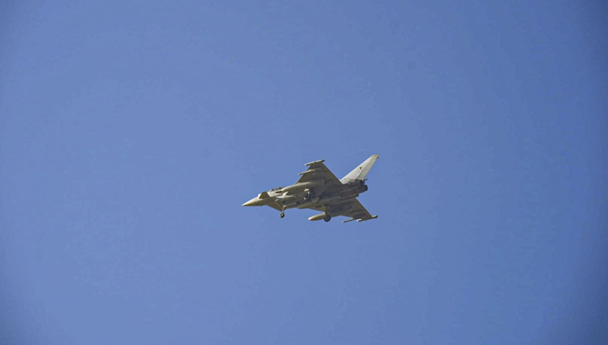 İki Eurofighter savaş uçağı Ankara'da İki Eurofighter savaş uçağı Ankara'da