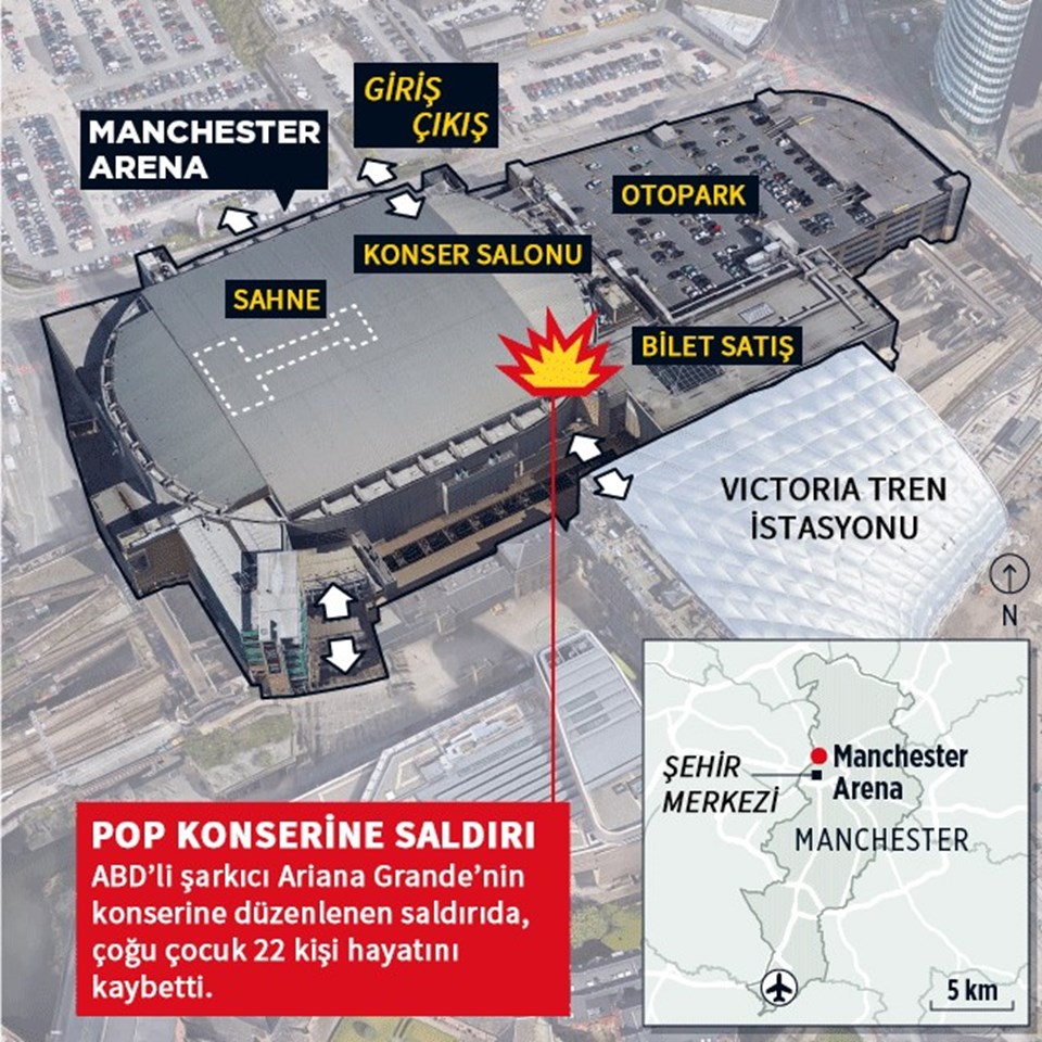 İngiltere'de Manchester Arena'daki konserde patlama: 22 ölü, 59 yaralı - 2
