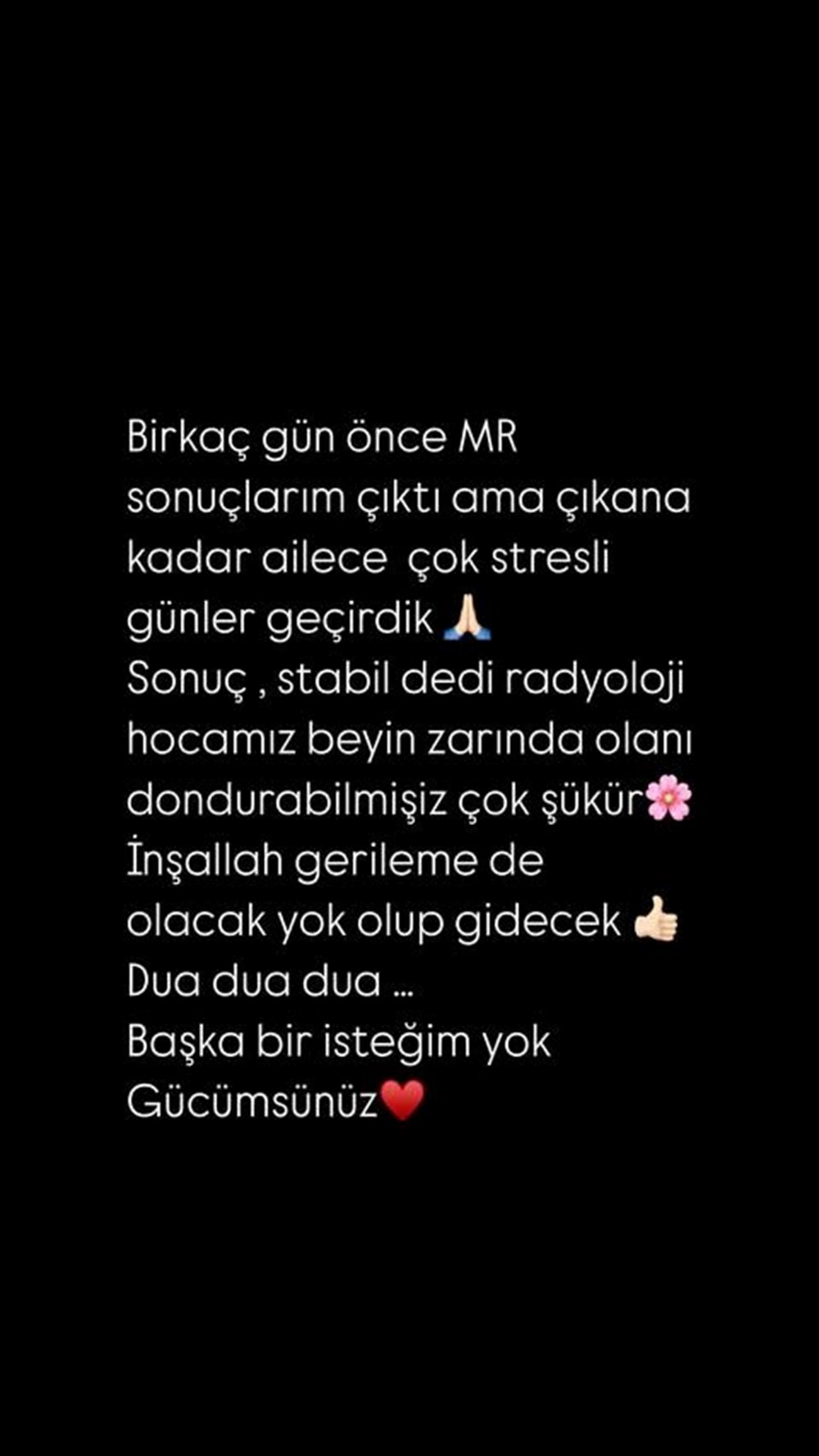 Kanserle mücadele eden şarkıcı Şimal, MR sonuçlarını açıkladı - 3