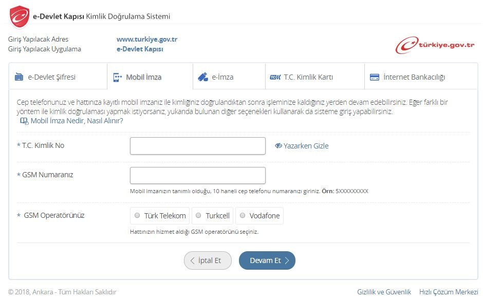 Edevlet telefon numarası