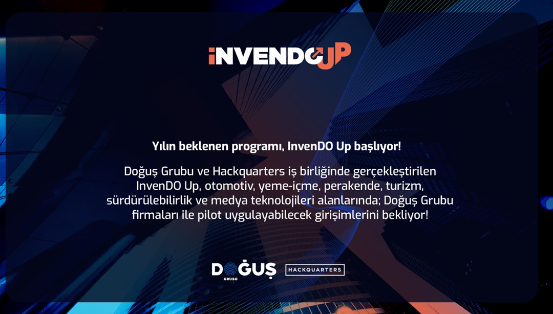 'InvenDO Up Hızlandırma Programı' girişimci şirketler ekosistemine açılıyor