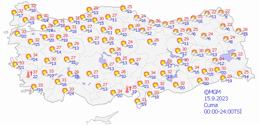 Hava sıcaklıkları 7 derece düşecek! İşte illerde beklenen hava sıcaklıkları - 12