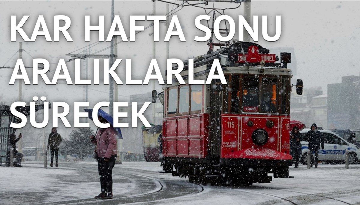 İstanbul hafta sonuna da karla uyandı
