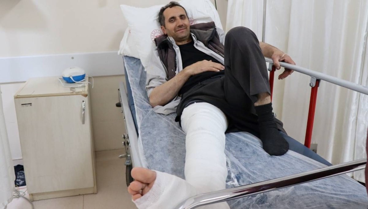 Üzerine düşün kurbanlık ayağını kırdı