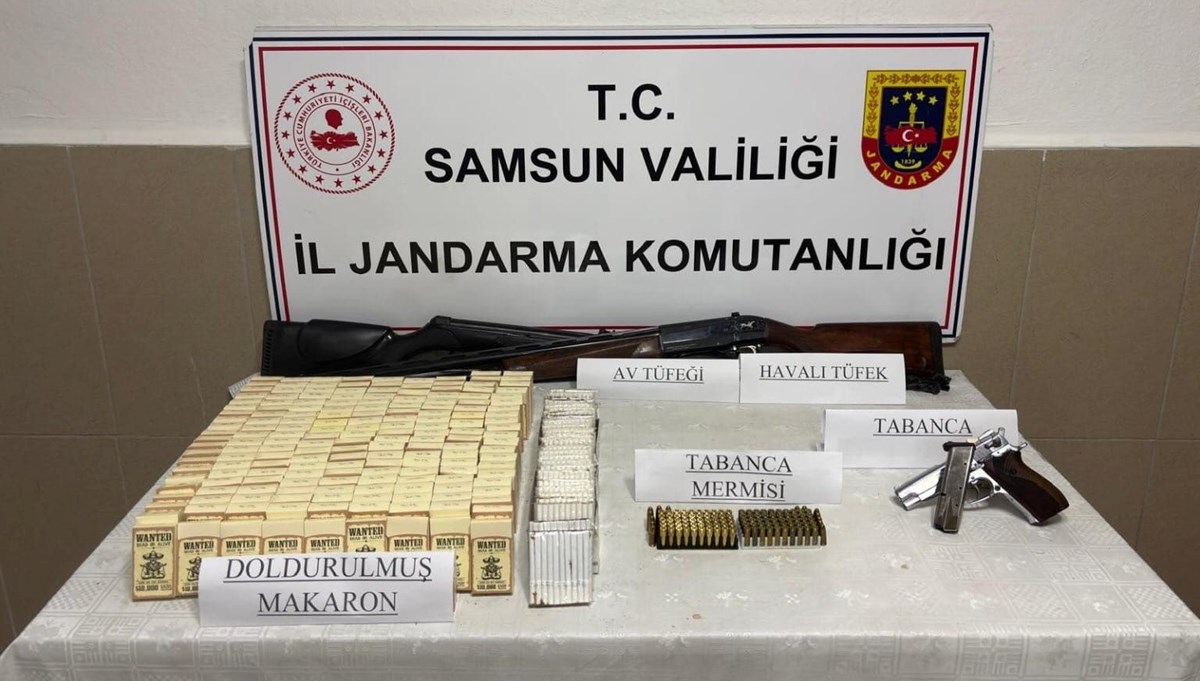 Jandarmadan kaçak tütün ve silah operasyonu